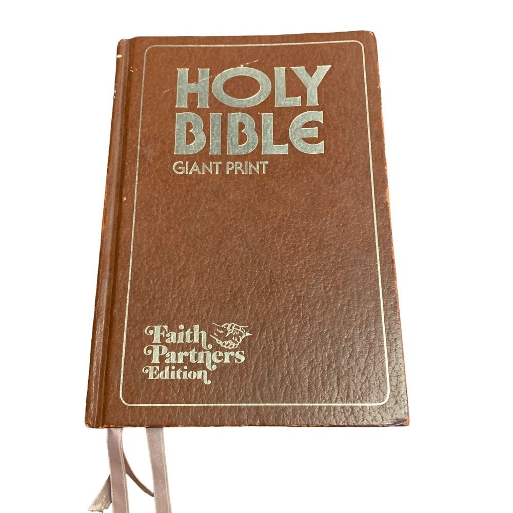 Old Time Gospel Hour Giant Print Holy Bible Faith Partners Edition 1976 Falwell